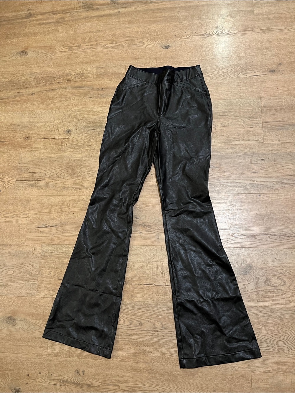 SPANX Black High-Waist flared pull on pants NWOT